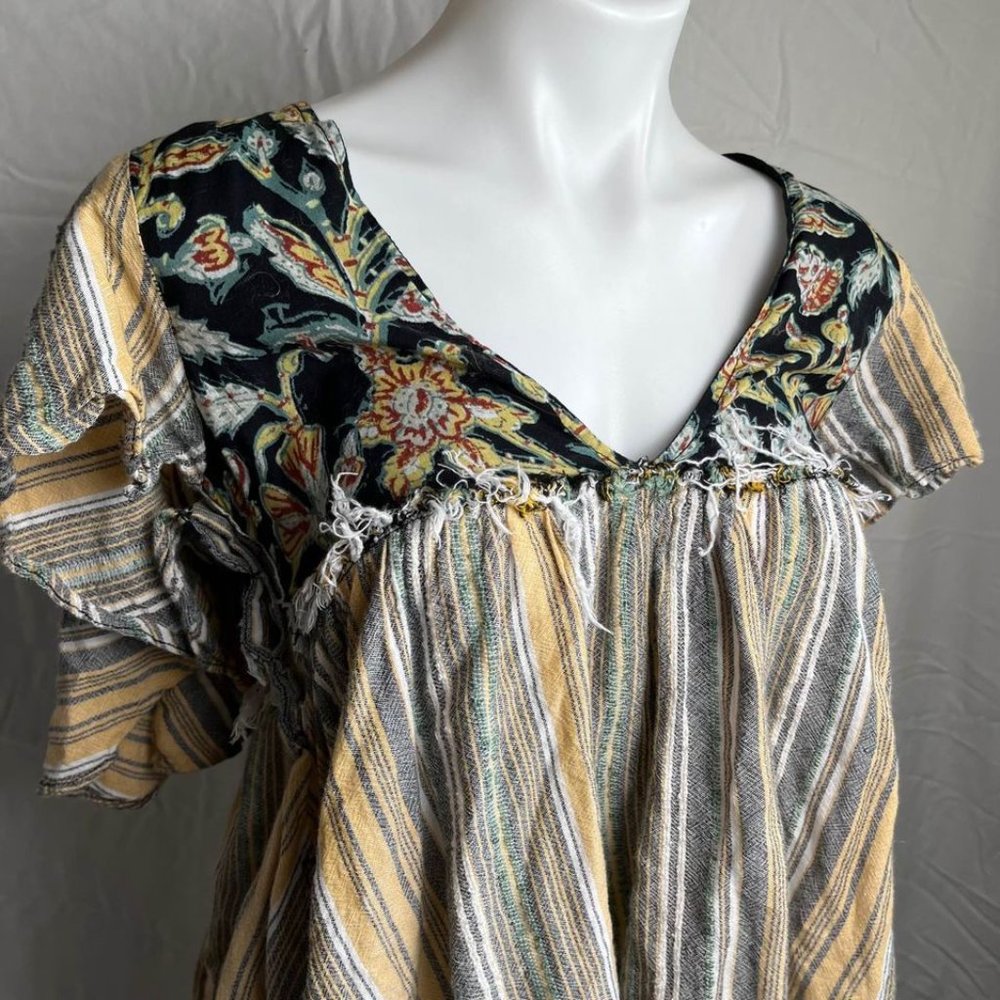 Free People Patterned Blouse